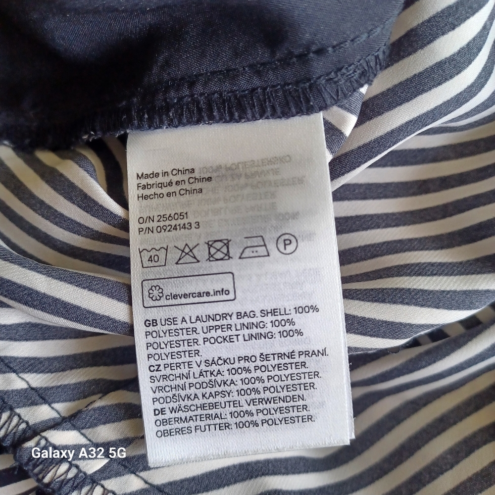 H&M Monochrome Striped Jumpsuit Women Size S - Picture 3 of 16